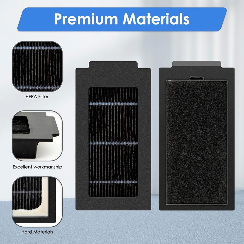 FILTERIST (4 Pack) T50 Pro Omni Replacement HEPA Filters for ECOVACS DEEBOT T50 Pro Omni/ T50 Omni/ T30C Robot Vacuum, Accessories Kit, Upright Filter, Vacuum Filter (NOT FOR T50 Max Pro Omni) - Image 4